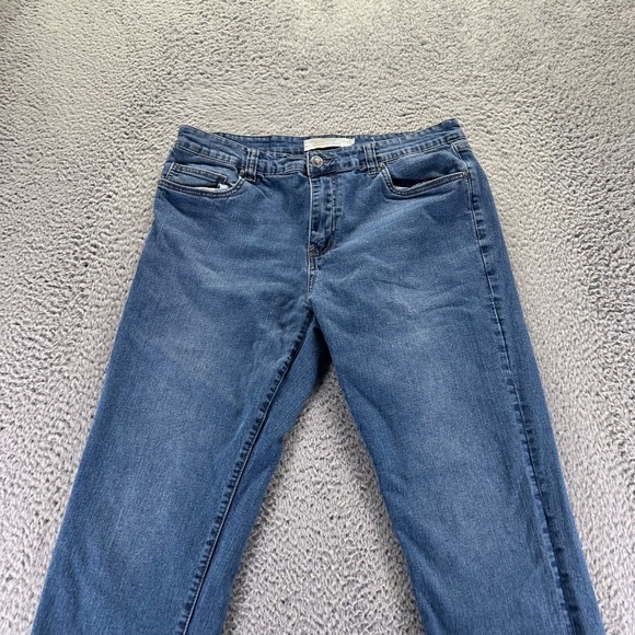 Stitches & Rivets Jeans Mens 34x30 Blue Medium Wash Cotton Stretch Straight Fit - Picture 2 of 10